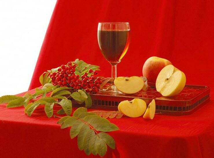 простое домашнее вино из красной рябины