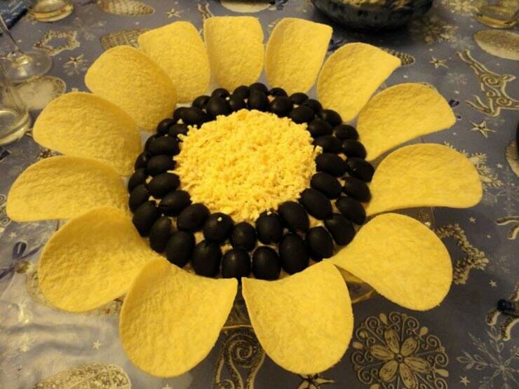 салат подсолнух