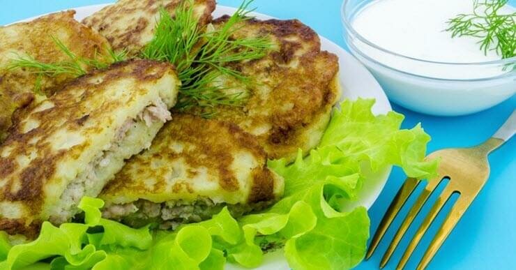 драники картофельные с фаршем рецепт